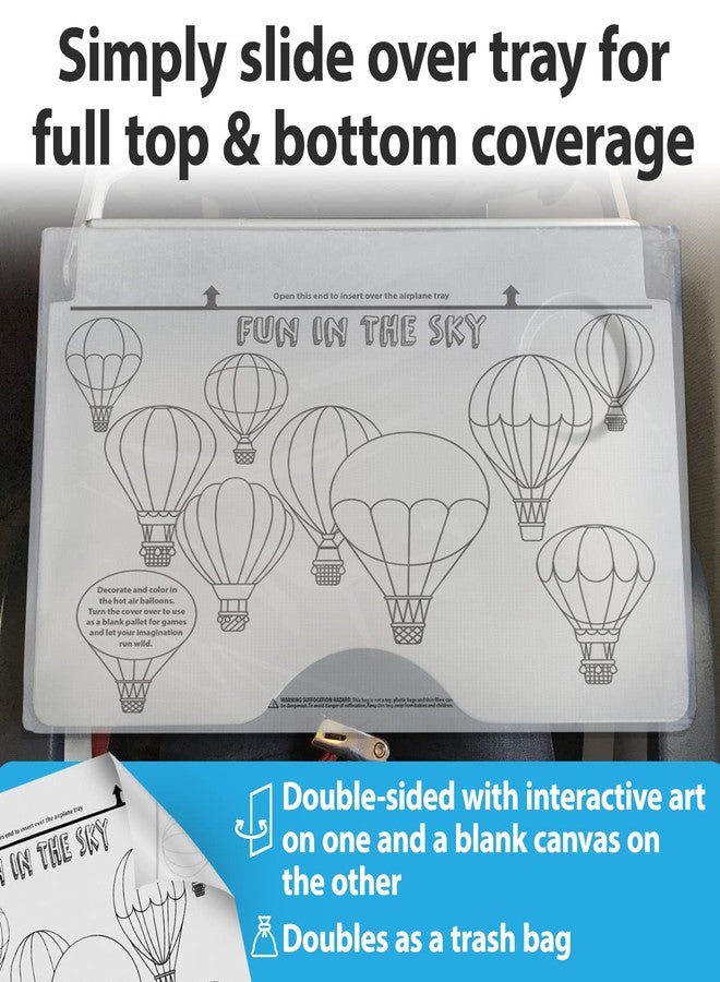 Impresa Disposable Airplane Table Cover - Pack of 24, 18 x 14.5 in - Hygienic Barrier & Tray Table Covers - Creative Mat & Airplane Travel Essentials - Disposable Travel Tray Protectors - Image 4